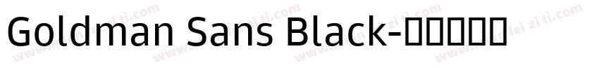 Goldman Sans Black字体转换